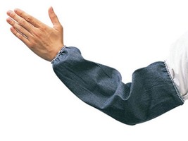 LIBERTY 2818DM 18&quot; BLUE DENIM PROTECTIVE SLEEVES WITH ELASTIC ENDS, MEDI... - $12.00