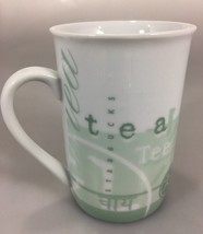 Starbucks Tazo Tea Green White Mug Cup 8 oz 1998 - £17.33 GBP