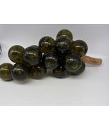 Vintage Green Lucite Acrylic Grape Cluster w Driftwood - MCM  - 11" Large - $49.95