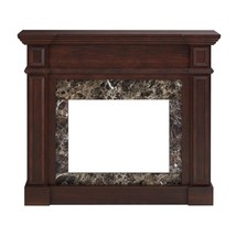 Cherry Wood Mantel - 45.6&quot;W x 11.8&quot;D x 40&quot;H Fireplace Surround - $3,961.61 MXN
