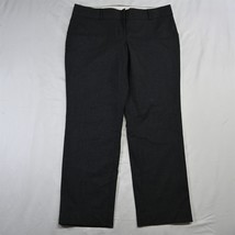 NEW LOFT 14 Gray Glenn Plaid Marisa Straight Stretch Trouser Womens Dress Pants - $32.49