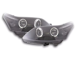 FK Pair LED DRL Halo Ring Angel Eye Headlights Citroen C4 L 04+ 3/5dr Bl... - £273.16 GBP