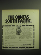 1974 Qantas Airline Advertisement - The Qantas South Pacific - £14.72 GBP
