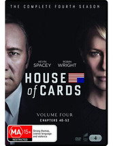 House Of Cards: The Complete Fourth Season DVD (2016) Kevin Spacey 4 Discs Pre-O - £29.36 GBP
