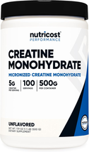 Nutricost Creatine Monohydrate Micronized Powder 500G, 5000Mg per Serv (5G) - Mi - £23.52 GBP