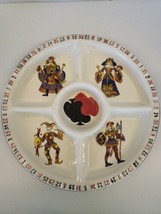 Tabletop Gallery King Of Hearts Gambling Roulette 14&quot; Chip &amp; Dip Ceramic Platter - £23.22 GBP