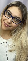 New TORY BURCH TY 8425516 Blue 51mm Cat Eye Rx-able Women&#39;s Eyeglasses Frame - £79.63 GBP