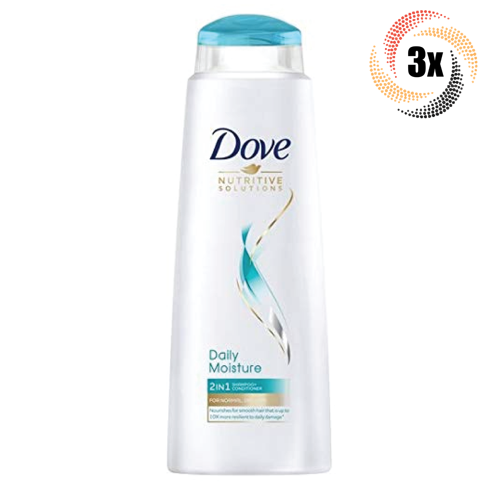 3x Bottles Dove Nutritive Solutions Daily 2in1 Shampoo & Conditioner | 13.5oz - $28.54