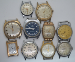 10 Vtg Mens Wind Up Watches **Helbros*Benrus**Lord Elban**Timex**Berco Sport*Etc - £46.47 GBP