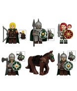6Pcs Lord Of The Rings Riders Hama Princess Rohan Soldiers Minifigures Toy Gifts - $17.99