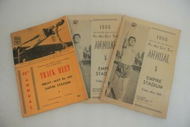 Track Meet Three Souvenir Programs Vintage Vancouver 1956 &amp; 1957 Empire Stadium - £38.48 GBP