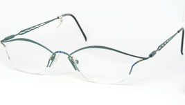 Vintage Harry&#39;s 510 44 Verde/Blu / Oliva Occhiali da Sole Montatura 46-18-142mm - $65.58