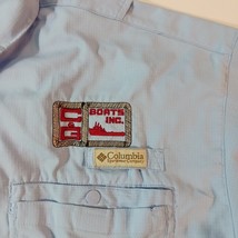 Columbia FM7055 BOAT INC Men's Blue Vented Button-Down Employee Shirt XXL 2XL image 4