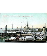 Vtg Postcard 1910 Philadelphia PA - League Island Navy Yard A Scene of A... - £5.36 GBP