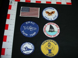 Swimming Sports  related patch collection set lot 6 patches - £13.96 GBP
