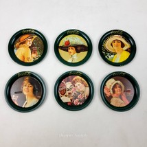 Set of 6 Coca-Cola 3.5&quot; Tin Coin Bank Trays  1988 Vintage Repro by Ohio ... - $350.43 MXN