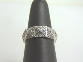 Unique Women&#39;s 14K White Gold Diamond Eternity Ring 4.5g E1253 - £1,317.37 GBP