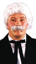 Mark twain wig &amp; moustache white 60 - $42.49