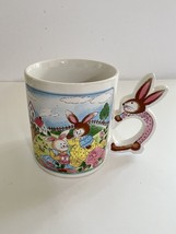 Vintage Easter Bunny Rabbit Ceramic Cup Japan - £7.80 GBP