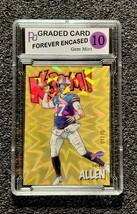 Josh Allen Buffalo Bills Gold KABOOM Cracked Ice Holographic Football Card. - $8.00