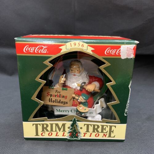 NEW Coca-Cola Santa Claus Sparkling Holidays Christmas Ornament Xmas Bot... - $9.89
