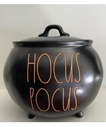 Rae Dunn Halloween 2022 Black Orange HOCUS POCUS Cauldron Cookie Treat C... - £53.39 GBP