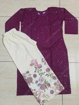 Sequnce Work Fully Stitch Kurta with Work Palazzo 2 Piece Set for Women ... - $29.99