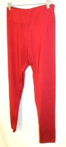SHEIN JEGGINGS WOMAN SIZE LARGE RED SKINNY CRISS CROSS WAISTBAND YOGA PANT - $174.33 MXN