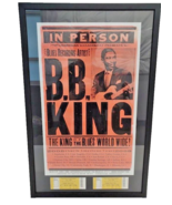 B.B. KING 2008 North American Tour Rare HATCH Poster with Tickets - Framed - $360.63 CAD