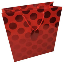 Ozcorp Foil Dot Gift Bag (Red) - Large - £24.63 GBP