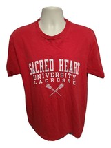 Sacred Heart University Lacrosse Adult Large Red TShirt - $332.91 MXN
