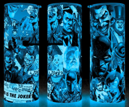 Glow in the Dark Batman &amp; Joker - Harley Quinn, Two Face, Gotham Cup Mug Tumbler - £17.95 GBP