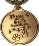 The Road To My Heart Is Paved With Paw Prints Double Paw Print Bronze Pe... - $5.99