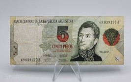 ARGENTINA Banknote  5 Pesos ND 1992-1997  P-341b Circulated - $13.86 CAD