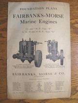 1912 1913 Fairbanks-Morse Marine Engine Catalog Brochure Types E &amp; G - £59.21 GBP