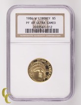 1986-W Liberty G$5 Gold Commemorative Graded by NGC as PF-69 Ultra Cameo - £584.88 GBP