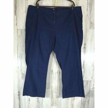 Ellos Womens Slacks Pants Plus Size 24 (49x30) Navy Blue Bootcut High Rise - £11.65 GBP