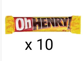 10 x OH HENRY Chocolate Candy Bar Hershey Canadian 58g each Free Shipping - £21.08 GBP