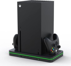 Vertical Dual Controller Charger Station Dock Accessories With 3 Usb Ports, Xbox - £43.86 GBP
