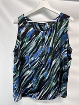 Nine West Multi Camisole Blouse Sleeveless Top Great For Layering XL - £6.93 GBP
