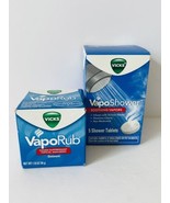 VICKS VapoShower - Soothing Vapors, Non-Medicated -5 Shower Tablets + Vi... - £15.49 GBP