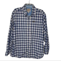 Woolrich Plaid Mens Long Sleeve Shirt Sz XL - £15.82 GBP