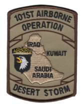 Army 101ST Airborne Division Desert Storm 4.25&quot; Embroidered Military Patch - £23.53 GBP