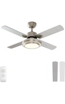 warmiplanet Ceiling Fan with Lights Remote Control 44 Inch 4-Blades Brus... - $128.69