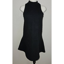 Abercrombie &amp; Fitch A&amp;F Black Quilted Mockneck Dress Exposed Zip Women&#39;s... - $19.75