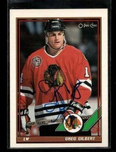 Greg Gilbert Signed Autographed Hockey Card - Chicago Blackhawks - $4.95
