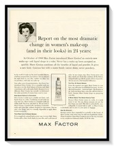 Max Factor Sheer Genius Make-Up Print Ad Vintage 1961 Magazine Advertise... - €6,59 EUR