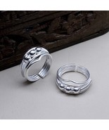 Trendy Real 925 Sterling Silver Indian Women Toe Ring Pair - £28.90 GBP