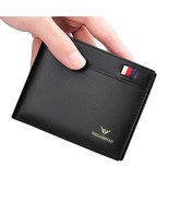 Brand business men&#39;s wallet leather fashion purse bank credit card box I... - £53.10 GBP