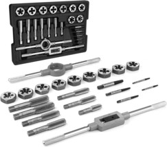 Duratech Large Size Tap And Die Set, 23 Piece, Standard, Rethreading Kit For - £53.74 GBP